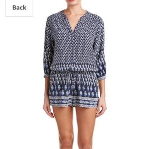 Joie Solstice Silk Boho Romper. Size Medium.